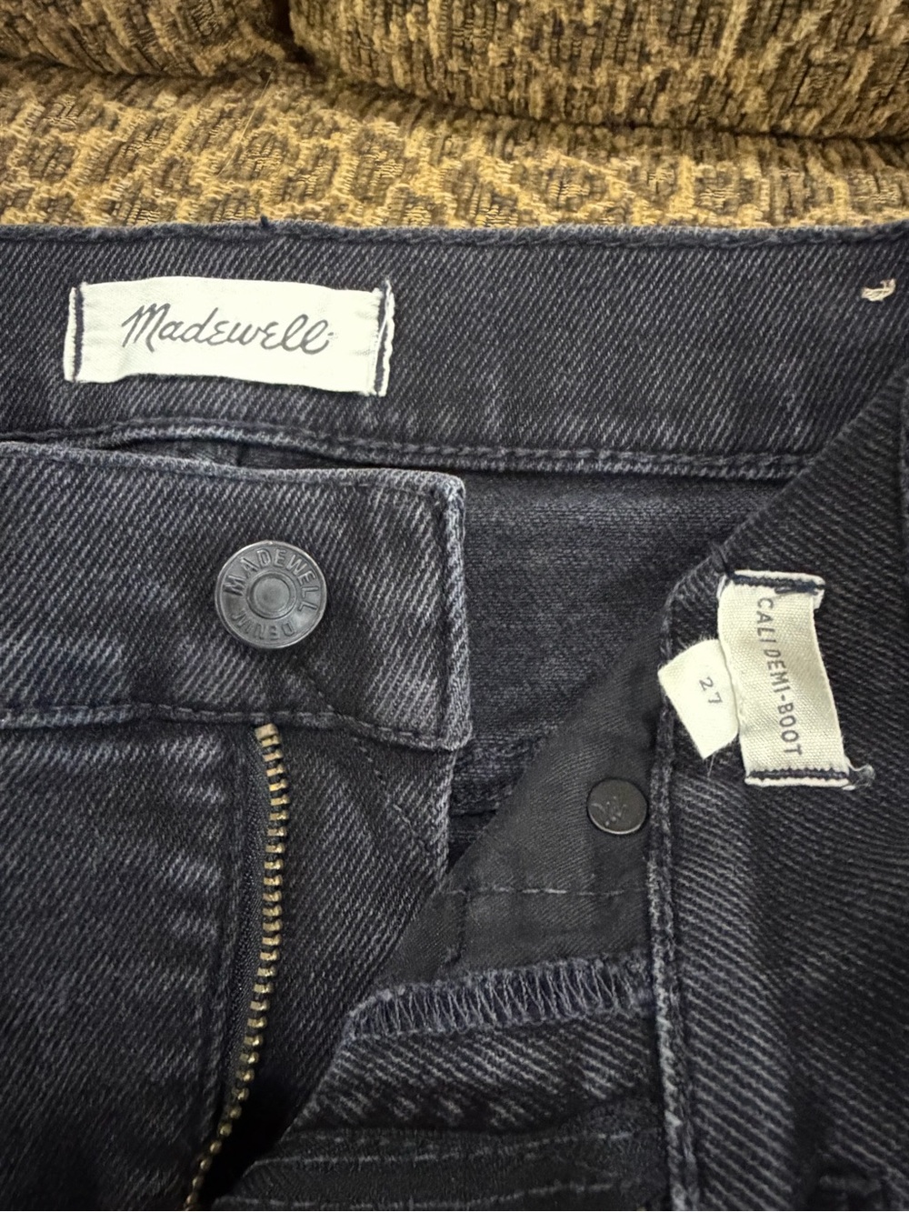 Madewell Cali Demi-Boot Jeans Chewed Hem Edition